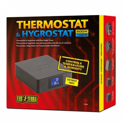 Exo Terra Thermostaat & Hygrosstaat met timer 600W